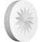 Ekena Millwork Standard Grayson Flower Rosette With Square Edge, 4"W x 4"H x 3/4"P ROSP040X040X075GRY09 - alternate 1